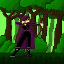 Mi proyecto del curso: se trata de una arquera preparada para iniciar una pelea o lucha en un bosque lleno de misterio.. Video Games, Pixel Art, Game Design, and Animation project by salma molina - 11.13.2024
