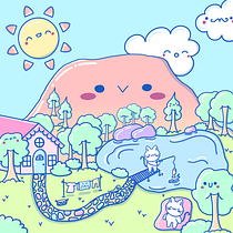 Kawaii Worlds Project: Cozy Cats. Character Design, Digital Illustration, and Manga project by kjh_artdesign - 11.11.2024
