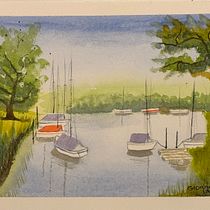 My project for course: Watercolor Techniques for Painting Seascapes. Watercolor Painting project by agiusg - 11.14.2024