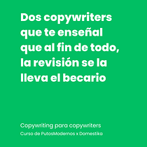 Mi proyecto del curso: Copywriting para copywriters. Un progetto di Pubblicità, Comunicazione, Cop, writing, Stor e telling di javylopezhuerta - 17.11.2024