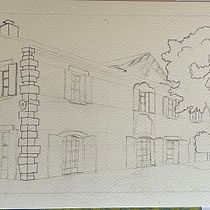 Mon projet du cours : Illustration urbaine avec techniques d'encrage. Architectural Illustration, Drawing, Ink Illustration, Sketchbook, and Sketching project by Florent Létique - 11.18.2024