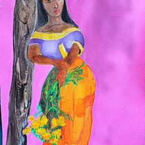 Mi proyecto del curso: Ilustración de una pin-up con técnicas tradicionales. Painting, Fine Arts, Traditional illustration, Drawing, and Pencil Drawing project by Eliel Salinas Alcántara - 11.19.2024