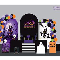 Diseño de instalaciones artísticas inmersivas para eventos: HALLOWEEN 2024. Spatial Design, Events, Creative Consulting, Design Management, Textile Printing, Textile Design, Creating with Kids, Retail Design, Digital Design, Interior Decoration, Decoration, Vector Illustration, Furniture Design, Making, Art Direction, Architecture, and Design project by vivianaguridi - 10.28.2024