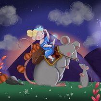 Mi proyecto del curso: Ilustración infantil con Procreate: crea escenas mágicas. Children's Illustration, Digital Illustration, Digital Painting, and Picturebook project by dunyaukhti - 11.19.2024