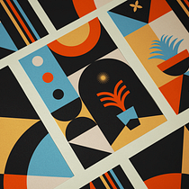 Hogar y Naturaleza abstractos - Bauhaus Posters. Br, ing e Identidade, Direção de arte, e Design gráfico projeto de Andrea Tejero - 20.11.2024