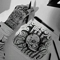 Meu projeto do curso: Lettering para tatuagem. Calligraph, Lettering, and Tattoo Design project by Thales H Rodrigues - 11.21.2024
