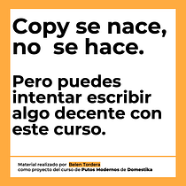 Mi proyecto del curso: Copywriting para copywriters. Un progetto di Pubblicità, Comunicazione, Cop, writing, Stor e telling di belentordera - 21.11.2024