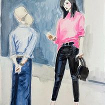 My project for course: Sketching People with Watercolor (I don't have PS) Ein Projekt aus dem Bereich Anatomische Zeichnung, Skizzenentwurf und Aquarellmalerei von mandyjqueen - 22.11.2024