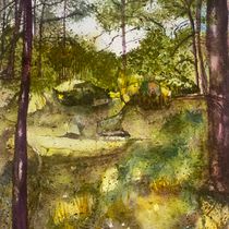 En forêt de Fontainebleau. Fine Arts, Painting, and Watercolor Painting project by lyon7 - 11.23.2024