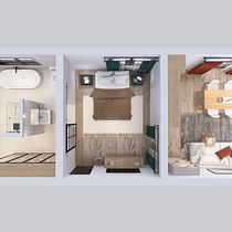 One bedroom appartment. Een project van Interieurontwerp y Ruimtelijk ontwerp van Rova Rabeharivelo - 25.11.2024