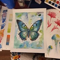 Mi proyecto del curso: Técnicas modernas de acuarela. Un progetto di Belle arti, Pittura, Illustrazione tradizionale e Pittura ad acquerello di gisebianchi - 26.11.2024