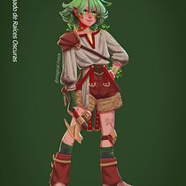 Mi proyecto del curso: Concept art para diseño de personajes y worldbuilding Ein Projekt aus dem Bereich Design von Figuren, Concept Art, Digitale Zeichnung, Digitale Illustration, Digitale Malerei, Traditionelle Illustration und Design von torreslizaldeamairani123 - 26.11.2024