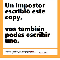 Mi proyecto del curso: Copywriting para copywriters. Un progetto di Pubblicità, Comunicazione, Cop, writing, Stor e telling di agustinaaldana6 - 24.11.2024