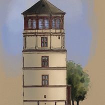 Mein Abschlussprojekt für den Kurs: Skizzenbuch: Zeichne grafische Chroniken. Een project van  Tekening, Schilderij, Sketchbook,  Schetsen,  Illustratie met inkt y Aquarelschilderen van Stephan Ringling - 27.11.2024