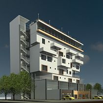 My project for course: 3D Architectural Design and Modeling with Revit (8vo Semester). Un projet de 3D, Architecture, Architecture numérique, Architecture d'intérieur, Modélisation 3D, ArchVIZ , et Design  de Vector Garcia - 10.06.2024