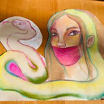 Mujeres a pastel. Un progetto di Illustrazione tradizionale, Belle arti, Disegno, Disegno a matita, Disegno di ritratti, Disegno realistico e Disegno artistico di Estela Amazonit - 29.11.2024