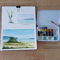 Cuaderno de viajes. Traditional illustration, Architectural Illustration, Watercolor Painting, and Sketchbook project by felipemontero80 - 11.29.2024