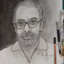 SELF PORTRAIT. Een project van Tekening met potlood van SRIDHARAN JAGADEESAN - 30.11.2024