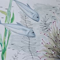 Mi proyecto del curso: Ilustración de universos marinos en acuarela. Un projet de Illustration traditionnelle, Illustration naturaliste, Peinture , et Aquarelle de Francisca Lechuga - 30.11.2024