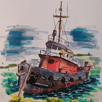 Mi proyecto del curso: Dibujo arquitectónico expresivo con marcadores de colores Ein Projekt aus dem Bereich Architektonische Illustration, Zeichnung, Illustration mit Tinte, Sketchbook und Skizzenentwurf von Sergio Cantolla - 01.12.2024