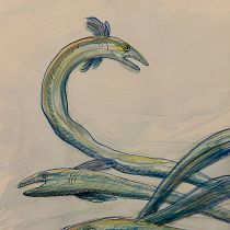 Spirit Eels Ein Projekt aus dem Bereich Design von Figuren, Zeichnung, Malerei, Bleistiftzeichnung und Aquarellmalerei von aardkronkel - 02.12.2024