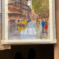 Mijn project van de cursus: Stadsgezichten creëren met aquarel Ein Projekt aus dem Bereich Aquarellmalerei, Bildende Künste und Architektonische Illustration von Marc Van Der Wiel - 03.12.2024