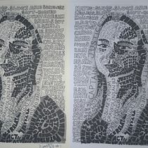 Typographic portrait. Traditional illustration, Digital Illustration, T, and pograph project by gareth_wood_gw - 12.03.2024