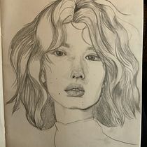 Studie aufgrund eines Pinterest photos. Artistic Drawing, Drawing, Portrait Drawing, Sketchbook, and Sketching project by estherbehrendt - 12.04.2024