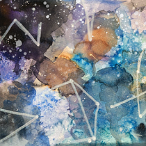 Galaxia en acuarela. Un progetto di Belle arti, Pittura, Illustrazione tradizionale e Pittura ad acquerello di Sofia Tovar - 04.12.2024