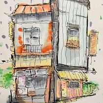 My project for course: Expressive Architectural Sketching with Colored Markers Ein Projekt aus dem Bereich Architektonische Illustration, Zeichnung, Illustration mit Tinte, Sketchbook und Skizzenentwurf von tic_moto_0818 - 04.12.2024