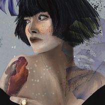Mon projet du cours : Portrait illustré avec Procreate. Projekt z dziedziny Trad, c, jna ilustracja, Grafika wektorowa, Portret, Ilustracja c i frowa użytkownika HéTif Enem - 05.12.2024