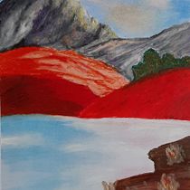 Mon projet du cours : Dessin de paysage aux pastels : jouez avec la lumière. Artistic Drawing, Drawing, Fine Arts, Traditional illustration, and Pencil Drawing project by Florence Derycke - 12.08.2024