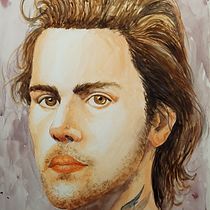 Justin. Un progetto di Illustrazione tradizionale, Pittura ad acquerello e Disegno di ritratti di Mauro Barbieri - 09.12.2024