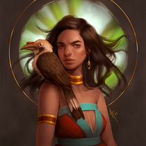 Filipina Woman. Een project van Ontwerp van personages, Digitale tekening, Digitale illustratie y  Digitaal schilderij van joifish - 09.12.2024