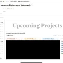 Project Management Database for Client Work as a Content Producer. Creative Consulting, Design Management, and Marketing project by Janicia Benjamin - 12.09.2024