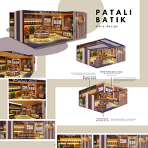 Patali Batik Store Design. Retail Design & Interior Design project by Hanifa Widya Kurniaty - 12.10.2024