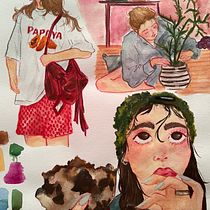 Proyecto de dibujos de observación a mi estilo. Un proyecto de Diseño de personajes, Dibujo, Ilustración tradicional y Sketchbook de Dayana Matute - 11.12.2024