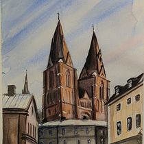 church in watercolor. Un progetto di Pittura e Pittura ad acquerello di Niklas Hrvacanin - 11.12.2024
