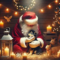 Una navidad con huellitas. Un projet de Intelligence Artificielle , et Création de Contenu avec IA de Lesly Chango Masaquiza - 11.12.2024