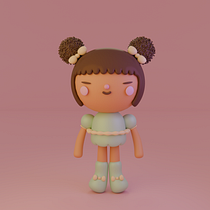 Little brigadeiro girl!. Un progetto di Modellazione 3D, Character design, Illustrazione digitale, Illustrazione tradizionale e Manga di julianamaia686 - 11.12.2024