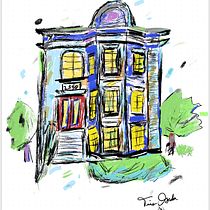 Chicago Three Flat - Little Village Neighborhood  Ein Projekt aus dem Bereich Architektonische Illustration, Zeichnung, Illustration mit Tinte, Sketchbook und Skizzenentwurf von tino - 13.12.2024