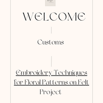 Project of embroidery techniques for floral patterns on felt . Un progetto di Design di accessori, Artigianato, Illustrazione botanica, Pattern design e Textile Design di Basma Alamoudi - 14.12.2024