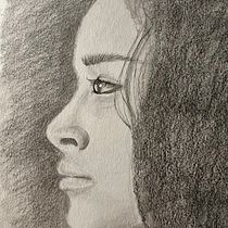 Side profile. Artistic Drawing, Drawing, Portrait Drawing, Sketchbook, and Sketching project by cklock504 - 12.17.2024