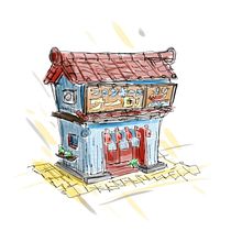 First try (digital, waiting for the tools shipping :) ) Ein Projekt aus dem Bereich Architektonische Illustration, Zeichnung, Illustration mit Tinte, Sketchbook und Skizzenentwurf von emilioiacovelli2 - 19.12.2024