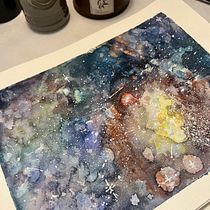 Mi primer universo. Un progetto di Belle arti, Pittura, Illustrazione tradizionale e Pittura ad acquerello di lymondas - 19.12.2024