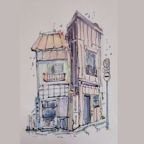 house Ein Projekt aus dem Bereich Architektonische Illustration, Zeichnung, Illustration mit Tinte, Sketchbook und Skizzenentwurf von Sandra - 22.12.2024