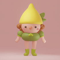 Little Lemon. Un proyecto de Modelado 3D, Diseño de personajes, Ilustración digital, Ilustración tradicional y Manga de Zita Vörös - 23.12.2024