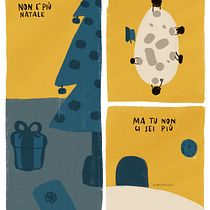 It’s no longer Xmas if everyone is happy but you are no longer here. Comic, Design, Design digital, Ilustração digital e Ilustração tradicional projeto de Fox - 26.12.2024