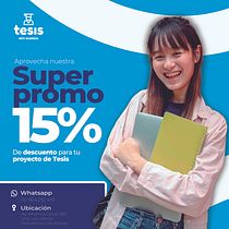 TESIS - PROMOCIÓN PARA PROYECTO DE TESIS Ein Projekt aus dem Bereich Social Media, Digitales Marketing, Content-Marketing, Marketing für Facebook und Marketing für Instagram von rosangeldanielanc - 28.12.2024