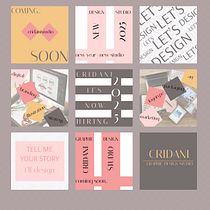 CRIDANI graphic design STUDIO. Un progetto di Br, ing, Br, identit, Design, Design di loghi, Graphic design, Design tipografico e Tipografia di Yaelly Pimentel - 29.12.2024